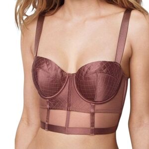 SOLD - VICTORIA'S SECRET Very Sexy Balconette Long Line Corset Bra 36DD